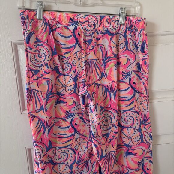 Lilly Pulitzer Pajama Pants Womens Knit Floral S Tropical Print Colorful Preppy - Picture 7 of 11